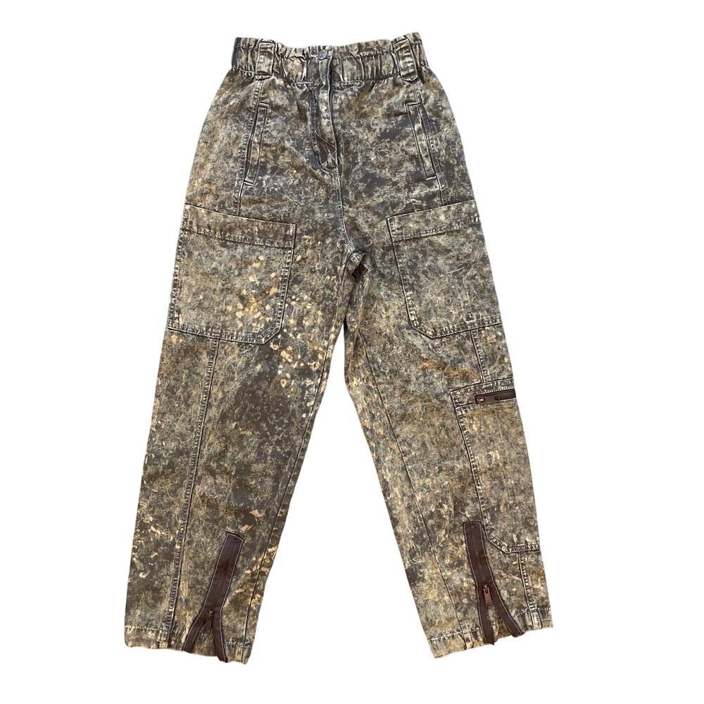 BDG Urban Outfitters Cargo Pants Womens XS Brown Acid Wash Y2K Grunge Utility